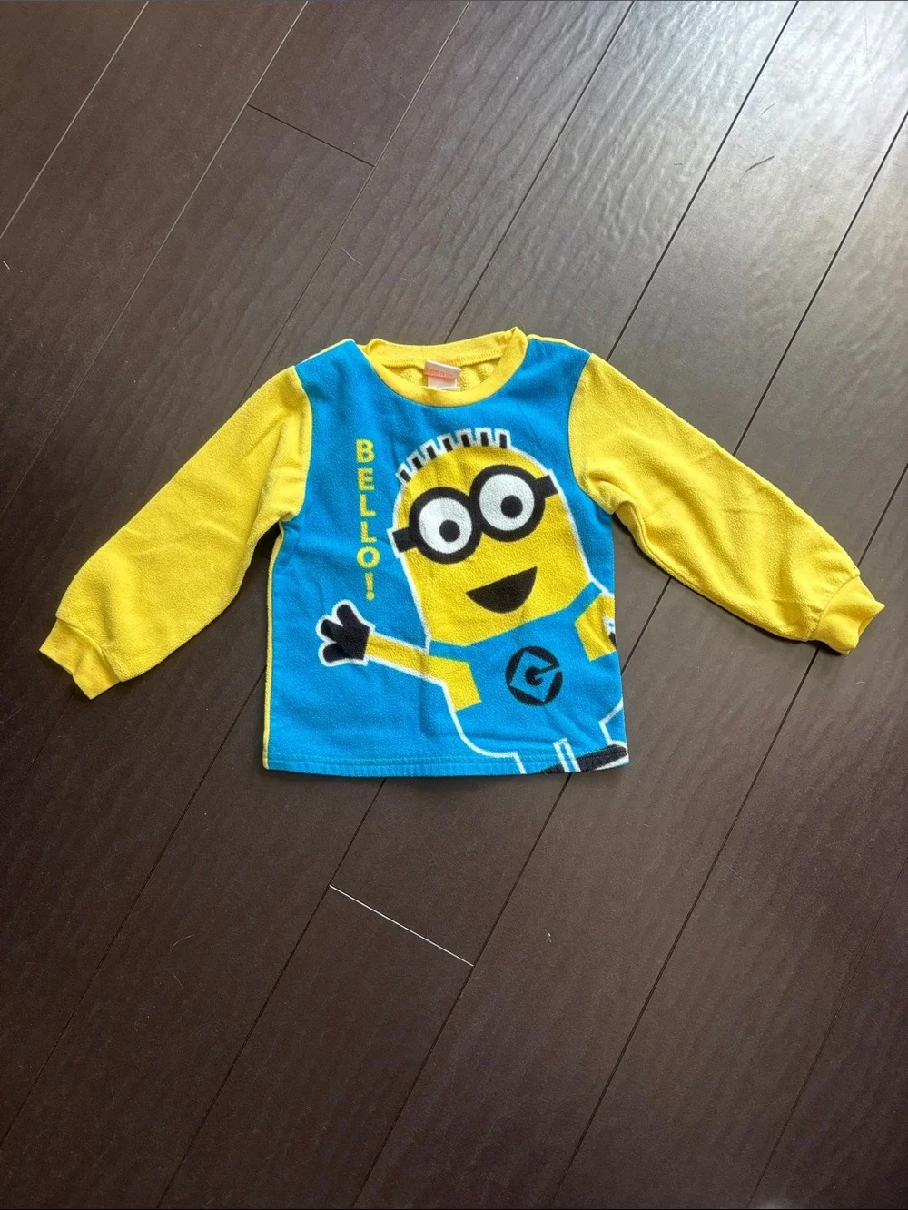 Universal Blue & Yellow Minions Fleece Pajama Set